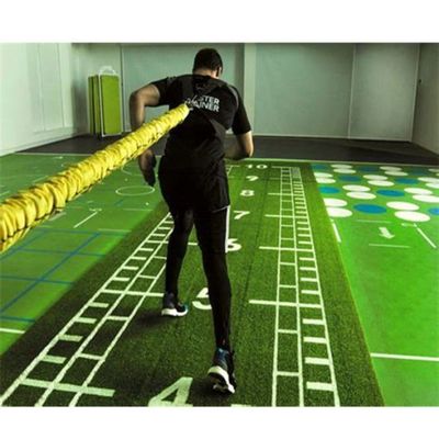 15mm Fitness Flooring Gym Τεχνητό γρασίδι για γυμναστήριο Καφέ μέγεθος 3/16 ιντσών ανθεκτικό