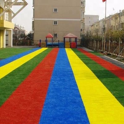 Κόκκινο Κίτρινο Μπλε Πορφυρό Τεχνητά Παιδιά Γκαζόν Ουράνιο τόξο Δυσσωματικότητα 22050 ράμματα/τ.μ.