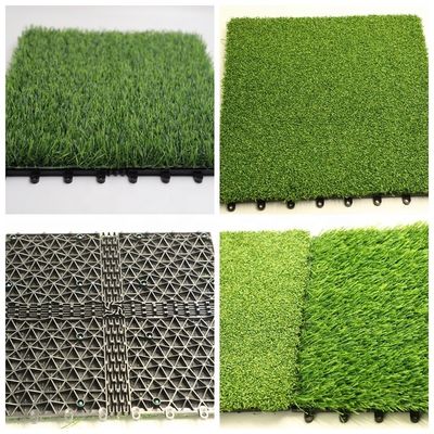 25-60 mm ύψος στοίβας τεχνητό γρασίδι με διπλό PP NET PU υποστήριξη