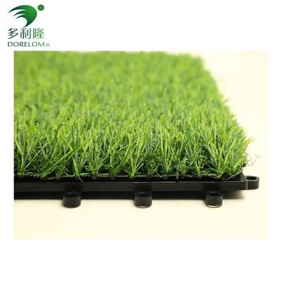 25-60 mm ύψος στοίβας τεχνητό γρασίδι με διπλό PP NET PU υποστήριξη