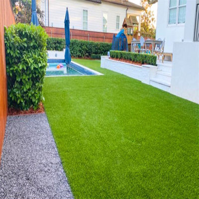 Υψόμετρος στοίβας 30mm 12m x 4m Εξωτερικό πράσινο χρώμα Συνθετικό γρασίδι για τοπίο κήπου
