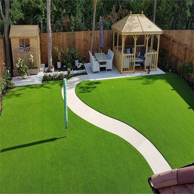 Επικάλυψη SPU/SBR Viva Green Color Συνθετικό γρασίδι για εξωτερικό τοπίο γαμήλιου κήπου