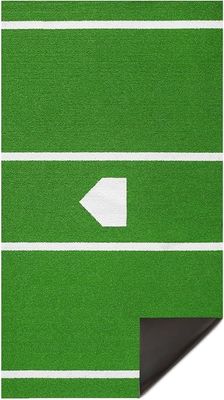 Το χτύπημα στο σπίτι έγινε καλύτερο με 5ft * 8ft Pro-Model Hitting Mat και τεχνητό γκαζόν